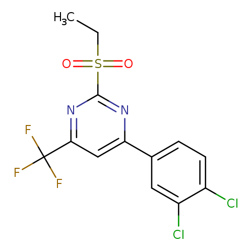 4-(3,4-Dichlorophenyl)-2-(ethylsulfonyl)-6-(trifluoromethyl)pyrimidine