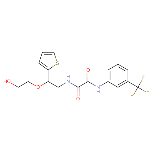 N-[2-(2-hydroxyethoxy)-2-(thiophen-2-yl)ethyl]-N'-[3-(trifluoromethyl)phenyl]ethanediamide