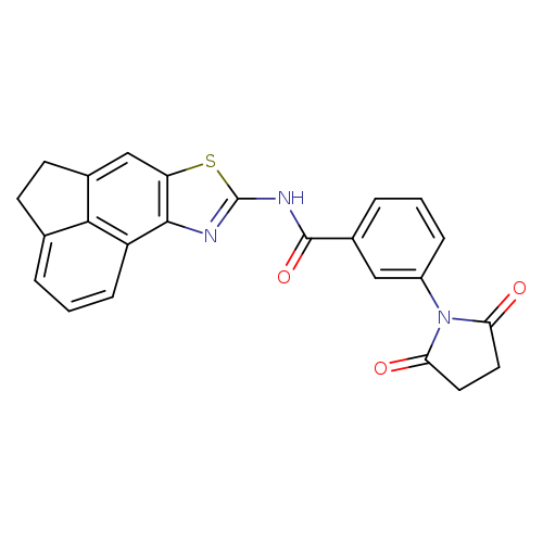 3-(2,5-dioxopyrrolidin-1-yl)-N-{5-thia-3-azatetracyclo[6.6.1.0^{2,6}.0^{11,15}]pentadeca-1(15),2(6),3,7,11,13-hexaen-4-yl}benzamide