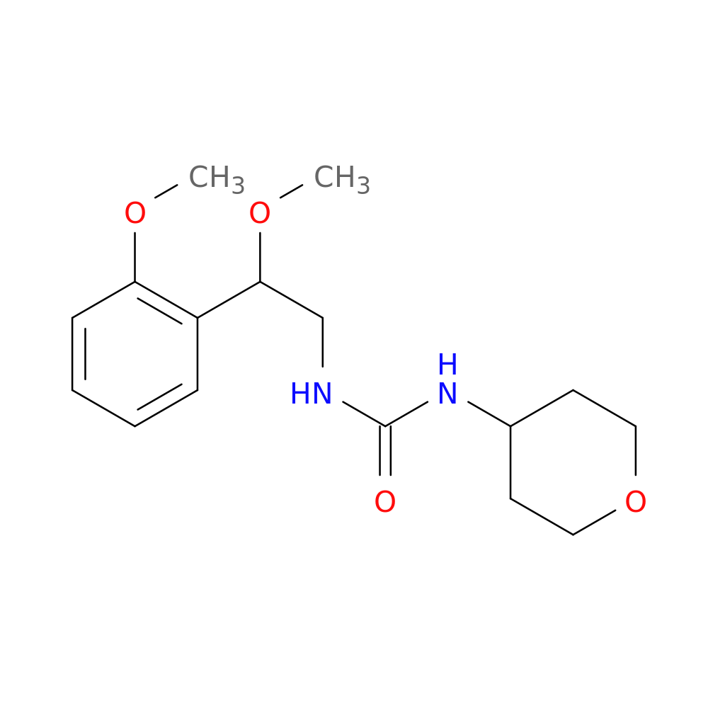 3-[2-methoxy-2-(2-methoxyphenyl)ethyl]-1-(oxan-4-yl)urea