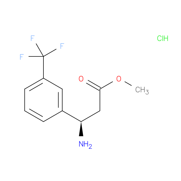 methyl (3R)-3-amino-3-[3-(trifluoromethyl)phenyl]propanoate hydrochloride
