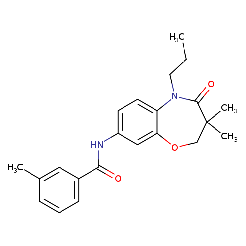 N-(3,3-dimethyl-4-oxo-5-propyl-2,3,4,5-tetrahydro-1,5-benzoxazepin-8-yl)-3-methylbenzamide