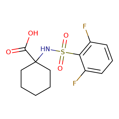 1-((2,6-difluorophenyl)sulfonamido)cyclohexane-1-carboxylic acid