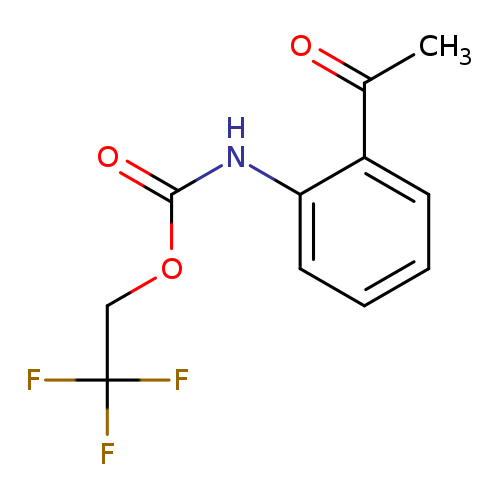 2,2,2-trifluoroethyl N-(2-acetylphenyl)carbamate