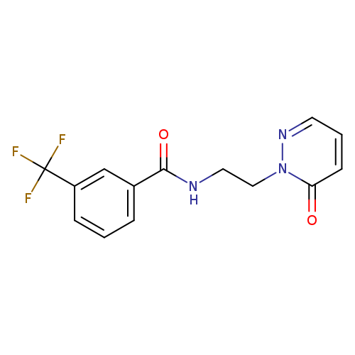 N-[2-(6-oxo-1,6-dihydropyridazin-1-yl)ethyl]-3-(trifluoromethyl)benzamide