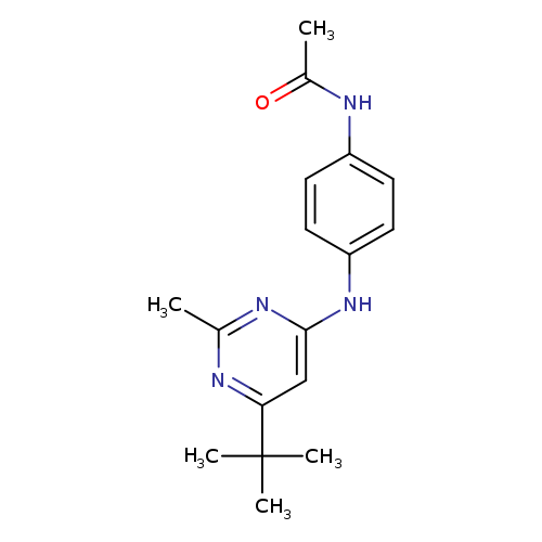 N-{4-[(6-tert-butyl-2-methylpyrimidin-4-yl)amino]phenyl}acetamide
