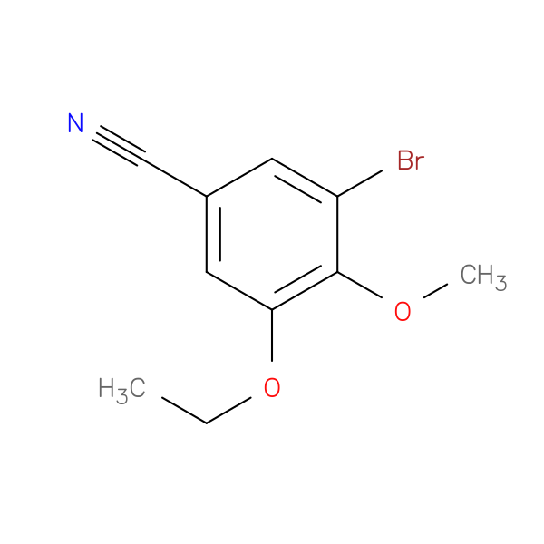3-Bromo-5-ethoxy-4-methoxybenzonitrile