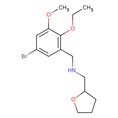 N-(5-bromo-2-ethoxy-3-methoxybenzyl)-N-(tetrahydro-2-furanylmethyl)amine