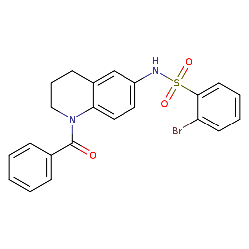 N-(1-benzoyl-1,2,3,4-tetrahydroquinolin-6-yl)-2-bromobenzene-1-sulfonamide
