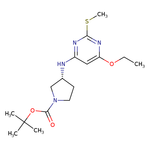 (R)-tert-Butyl 3-((6-ethoxy-2-(methylthio)pyrimidin-4-yl)amino)pyrrolidine-1-carboxylate