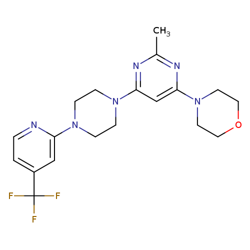 4-(2-methyl-6-{4-[4-(trifluoromethyl)pyridin-2-yl]piperazin-1-yl}pyrimidin-4-yl)morpholine