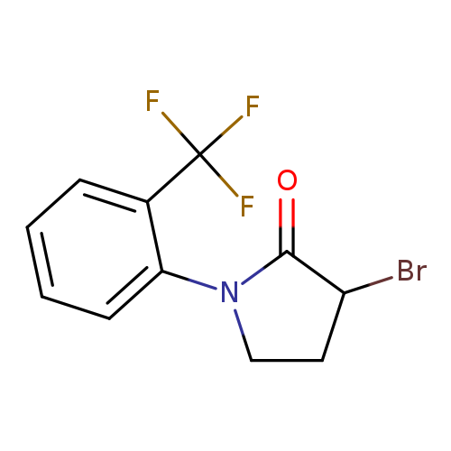 3-bromo-1-[2-(trifluoromethyl)phenyl]pyrrolidin-2-one