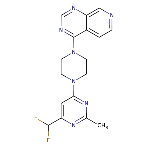 4-(difluoromethyl)-2-methyl-6-(4-{pyrido[3,4-d]pyrimidin-4-yl}piperazin-1-yl)pyrimidine