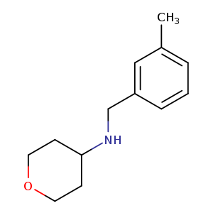 N-[(3-methylphenyl)methyl]oxan-4-amine