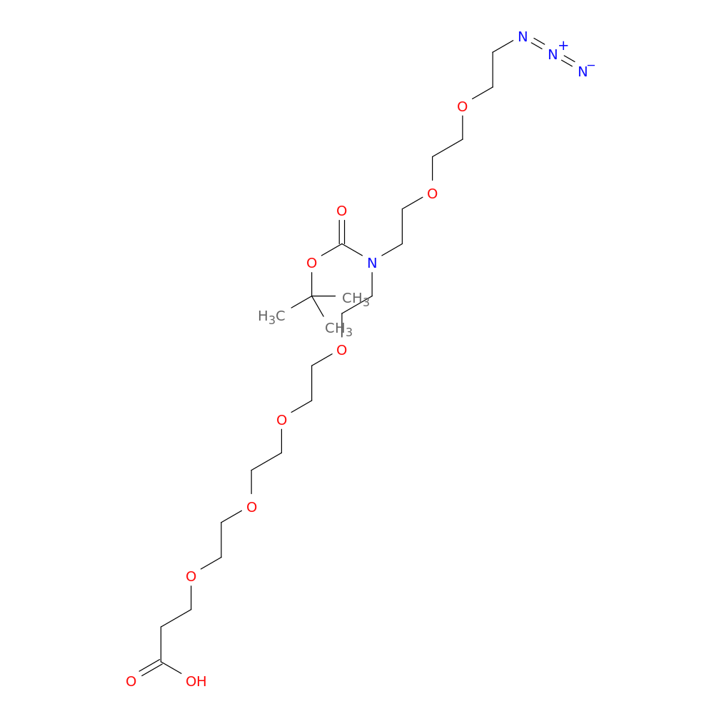 1-(1,1-Dimethylethyl) 2-[2-[2-(2-azidoethoxy)ethoxy]ethyl]-5,8,11,14-tetraoxa-2-azaheptadecanedioate