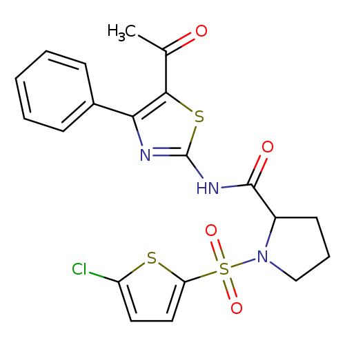N-(5-acetyl-4-phenyl-1,3-thiazol-2-yl)-1-[(5-chlorothiophen-2-yl)sulfonyl]pyrrolidine-2-carboxamide