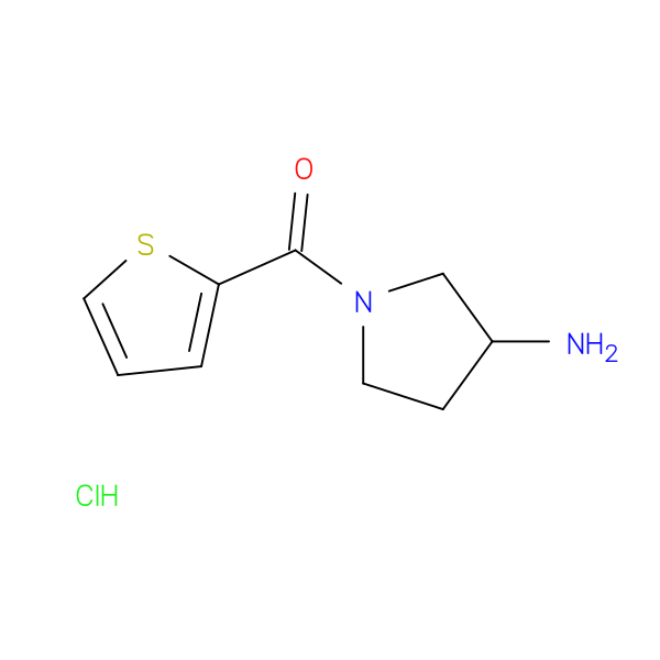 (3-Aminopyrrolidin-1-yl)(thiophen-2-yl)methanone hydrochloride