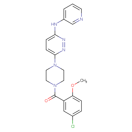 6-[4-(5-chloro-2-methoxybenzoyl)piperazin-1-yl]-N-(pyridin-3-yl)pyridazin-3-amine
