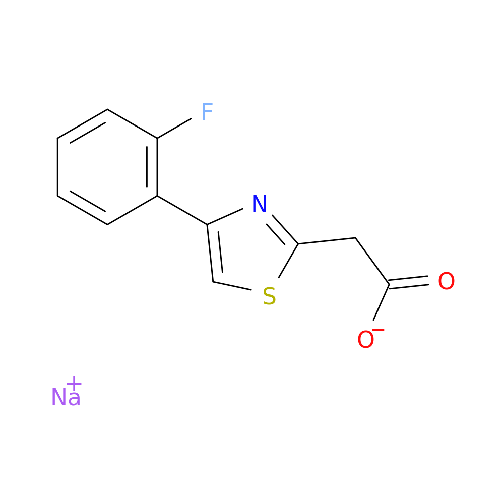 sodium 2-[4-(2-fluorophenyl)-1,3-thiazol-2-yl]acetate