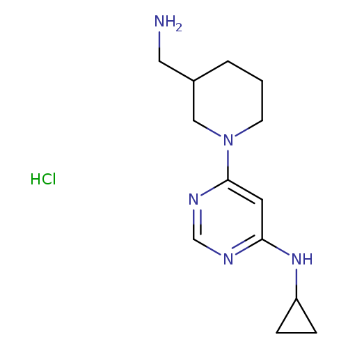 [6-(3-Aminomethyl-piperidin-1-yl)-pyrimidin-4-yl]-cyclopropyl-amine hydrochloride