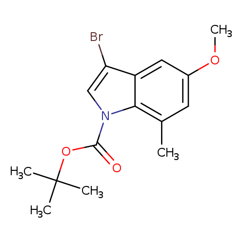 tert-butyl 3-bromo-5-methoxy-7-methyl-indole-1-carboxylate