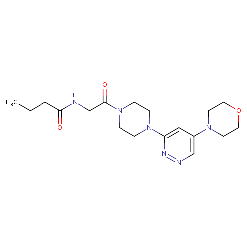 N-(2-{4-[5-(morpholin-4-yl)pyridazin-3-yl]piperazin-1-yl}-2-oxoethyl)butanamide