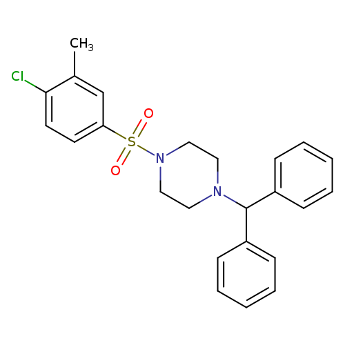 1-(4-chloro-3-methylbenzenesulfonyl)-4-(diphenylmethyl)piperazine