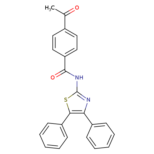 4-acetyl-N-(4,5-diphenyl-1,3-thiazol-2-yl)benzamide