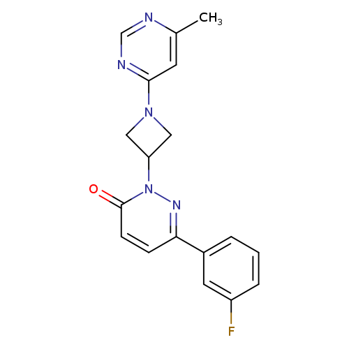 6-(3-fluorophenyl)-2-[1-(6-methylpyrimidin-4-yl)azetidin-3-yl]-2,3-dihydropyridazin-3-one