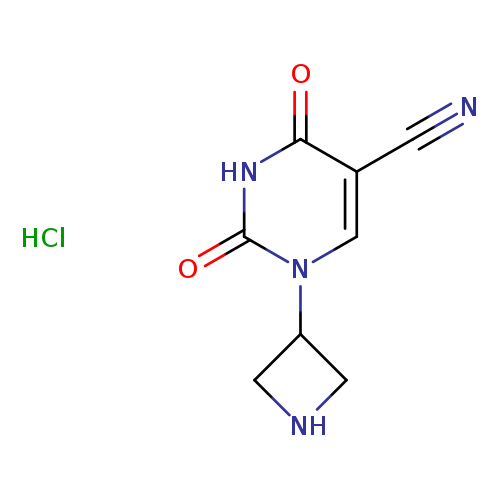 1-(azetidin-3-yl)-2,4-dioxo-1,2,3,4-tetrahydropyrimidine-5-carbonitrile hydrochloride