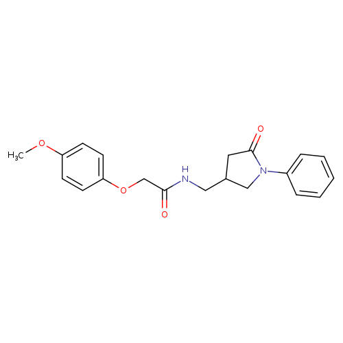 2-(4-methoxyphenoxy)-N-[(5-oxo-1-phenylpyrrolidin-3-yl)methyl]acetamide