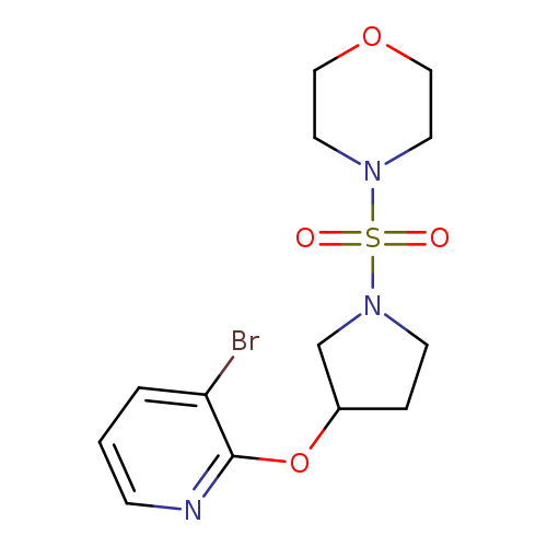 4-({3-[(3-bromopyridin-2-yl)oxy]pyrrolidin-1-yl}sulfonyl)morpholine