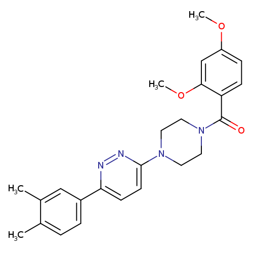 3-[4-(2,4-dimethoxybenzoyl)piperazin-1-yl]-6-(3,4-dimethylphenyl)pyridazine