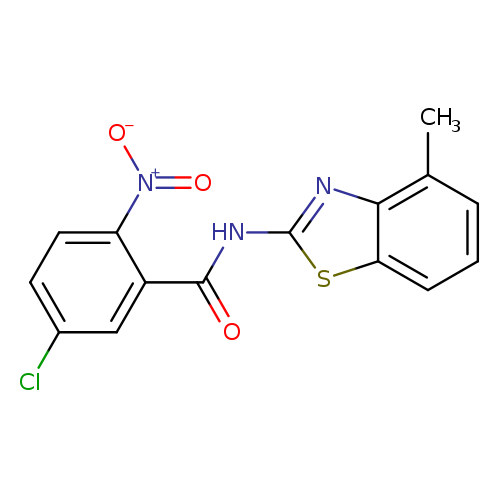 5-chloro-N-(4-methyl-1,3-benzothiazol-2-yl)-2-nitrobenzamide