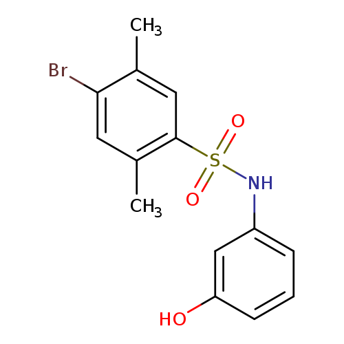 4-bromo-N-(3-hydroxyphenyl)-2,5-dimethylbenzene-1-sulfonamide