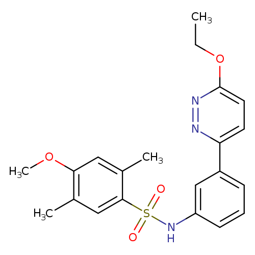 N-[3-(6-ethoxypyridazin-3-yl)phenyl]-4-methoxy-2,5-dimethylbenzene-1-sulfonamide