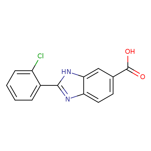1H-Benzimidazole-6-carboxylic acid, 2-(2-chlorophenyl)-