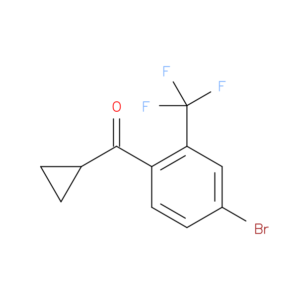 [4-bromo-2-(trifluoromethyl)phenyl](cyclopropyl)methanone