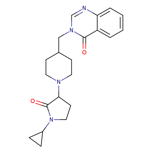 3-{[1-(1-cyclopropyl-2-oxopyrrolidin-3-yl)piperidin-4-yl]methyl}-3,4-dihydroquinazolin-4-one
