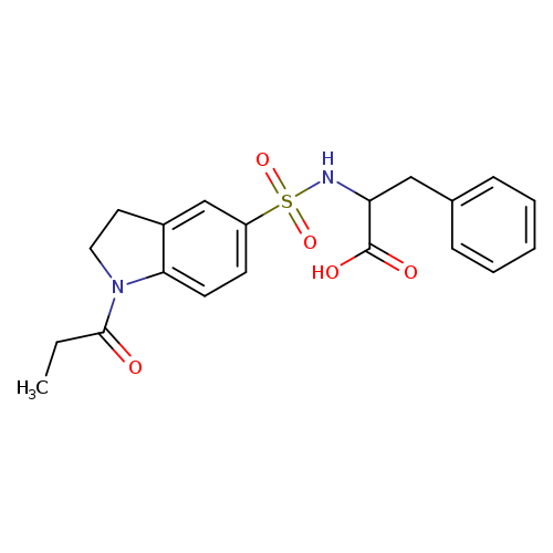 3-Phenyl-2-([(1-propionyl-2,3-dihydro-1h-indol-5-yl)sulfonyl]amino)propanoic acid