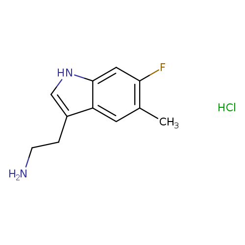 2-(6-fluoro-5-methyl-1H-indol-3-yl)ethan-1-amine hydrochloride