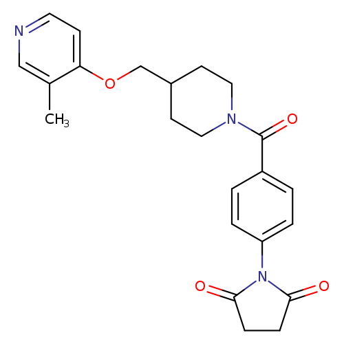 1-[4-(4-{[(3-methylpyridin-4-yl)oxy]methyl}piperidine-1-carbonyl)phenyl]pyrrolidine-2,5-dione
