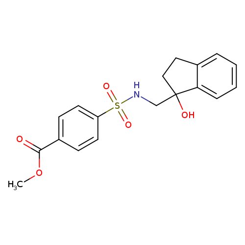 methyl 4-{[(1-hydroxy-2,3-dihydro-1H-inden-1-yl)methyl]sulfamoyl}benzoate