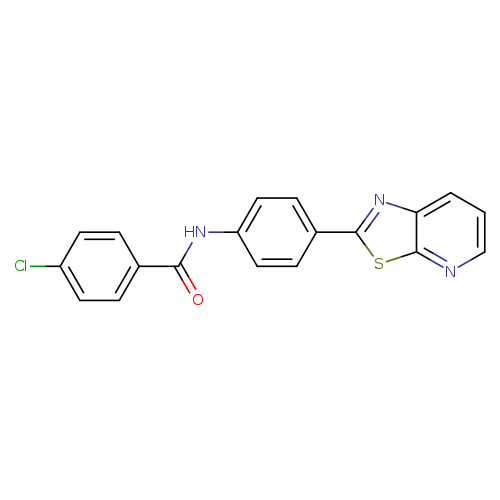 4-chloro-N-(4-{[1,3]thiazolo[5,4-b]pyridin-2-yl}phenyl)benzamide