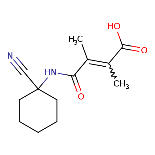 (2Z)-3-[(1-cyanocyclohexyl)carbamoyl]-2,3-dimethylprop-2-enoic acid
