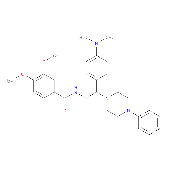 N-{2-[4-(dimethylamino)phenyl]-2-(4-phenylpiperazin-1-yl)ethyl}-3,4-dimethoxybenzamide
