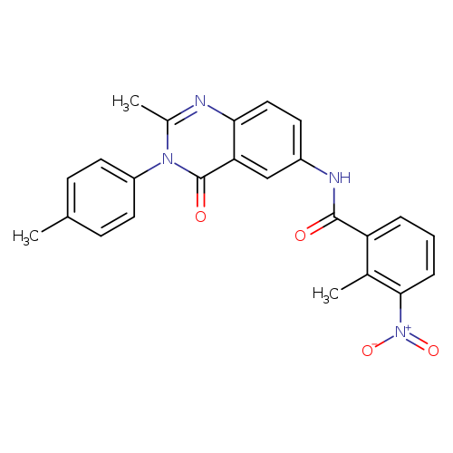 2-methyl-N-[2-methyl-3-(4-methylphenyl)-4-oxo-3,4-dihydroquinazolin-6-yl]-3-nitrobenzamide