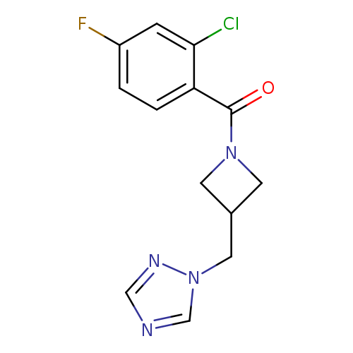 1-{[1-(2-chloro-4-fluorobenzoyl)azetidin-3-yl]methyl}-1H-1,2,4-triazole