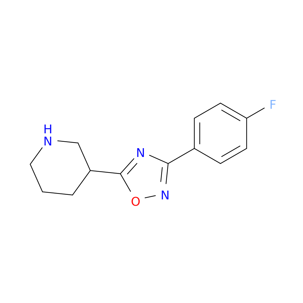 3-[3-(4-fluorophenyl)-1,2,4-oxadiazol-5-yl]piperidine