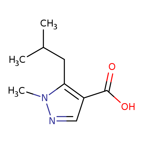 1-methyl-5-(2-methylpropyl)-1H-pyrazole-4-carboxylicacid